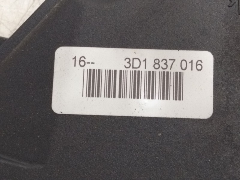 Recambio de cerradura puerta delantera derecha para volkswagen golf plus (5m1) 2.0 tdi referencia OEM IAM 3D1837016  