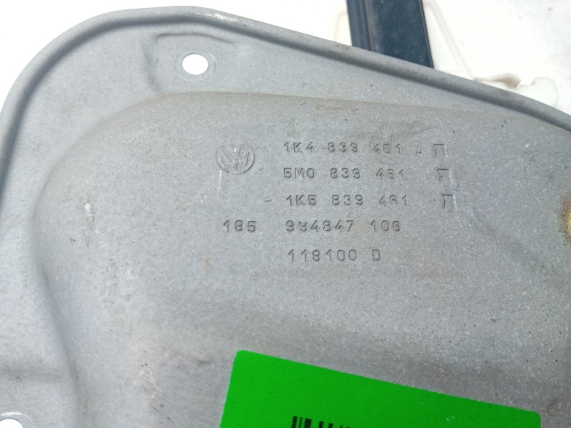 Recambio de elevalunas trasero izquierdo para volkswagen golf plus (5m1) 2.0 tdi referencia OEM IAM 1K4839461A  