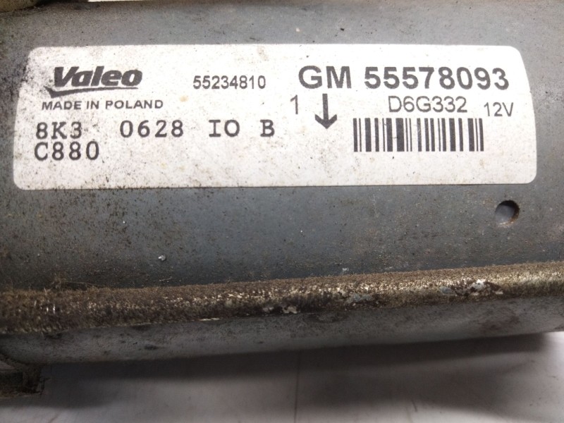 Recambio de motor arranque para opel corsa d 1.3 16v cdti referencia OEM IAM 55578093  