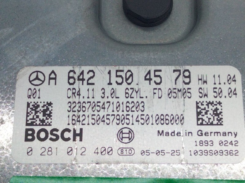 Recambio de centralita motor uce para mercedes clase e (w211) berlina e 320 cdi (211.022) referencia OEM IAM A6421504579 0281012