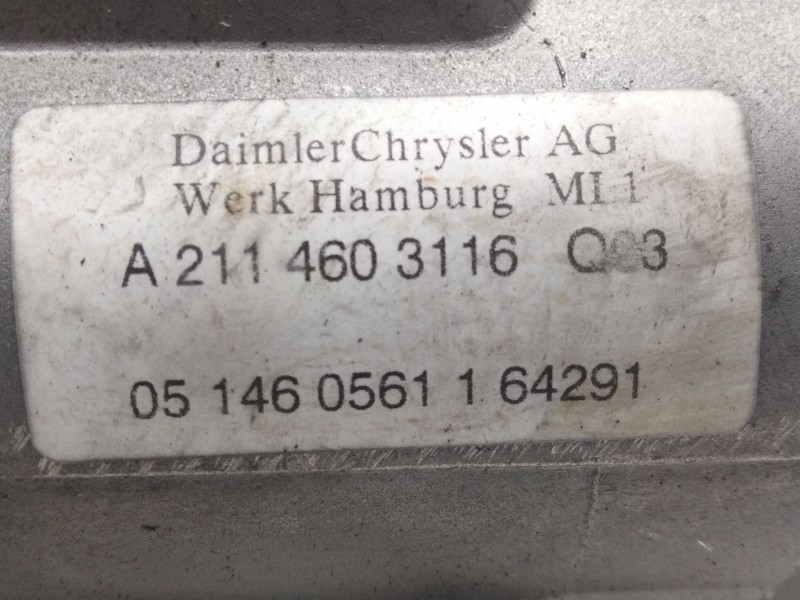 Recambio de columna direccion para mercedes clase e (w211) berlina e 320 cdi (211.022) referencia OEM IAM A2114603116  
