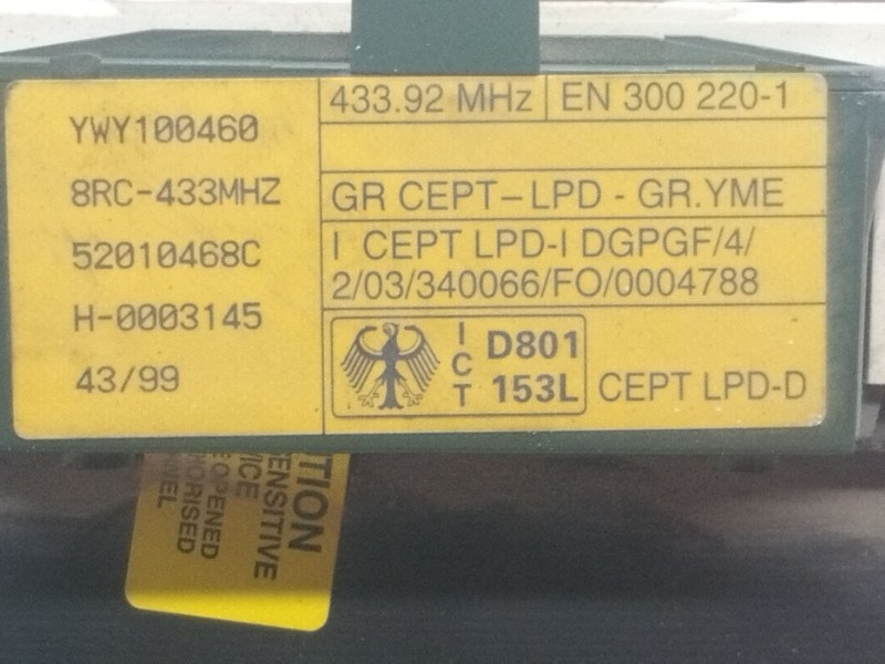 Recambio de cuadro instrumentos para land rover freelander (ln) 2.0 turbodiesel referencia OEM IAM   