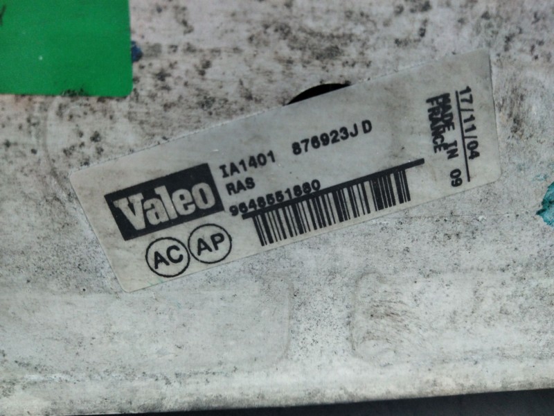 Recambio de intercooler para peugeot 307 break / sw (s1) 1.6 hdi referencia OEM IAM 9648551880  