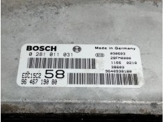 Recambio de centralita motor uce para fiat ulysse (121) 2.0 jtd cat referencia OEM IAM 9646719080 0281011031  2