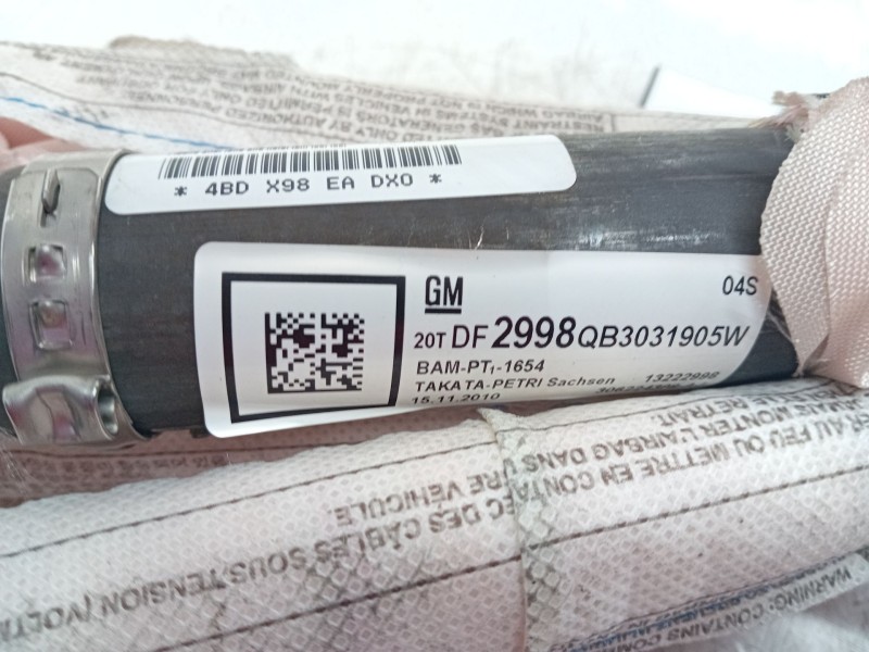 Recambio de airbag cortina delantero izquierdo para opel insignia sports tourer cosmo referencia OEM IAM 20TDF2998  
