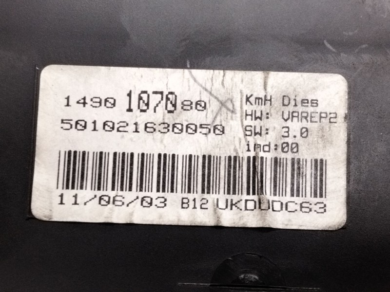 Recambio de cuadro instrumentos para fiat ulysse (121) 2.0 jtd cat referencia OEM IAM 1490107080  