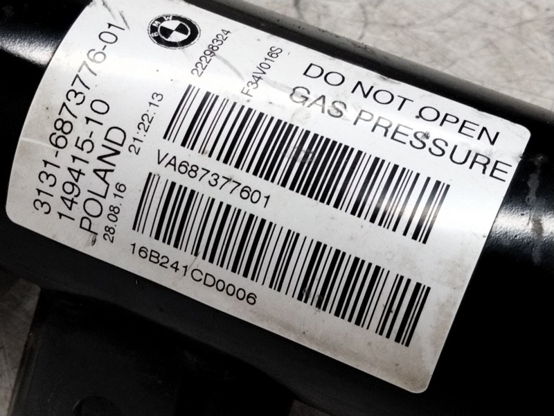 Recambio de amortiguador delantero izquierdo para bmw serie 3 gran turismo (f34) 320d referencia OEM IAM 687377601  