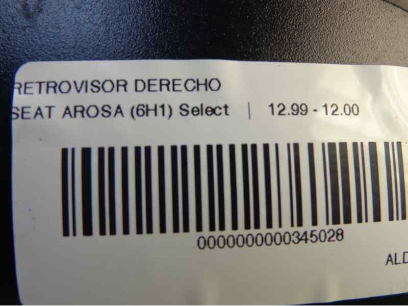 Recambio de retrovisor derecho para seat arosa (6h1) select referencia OEM IAM 01515  
