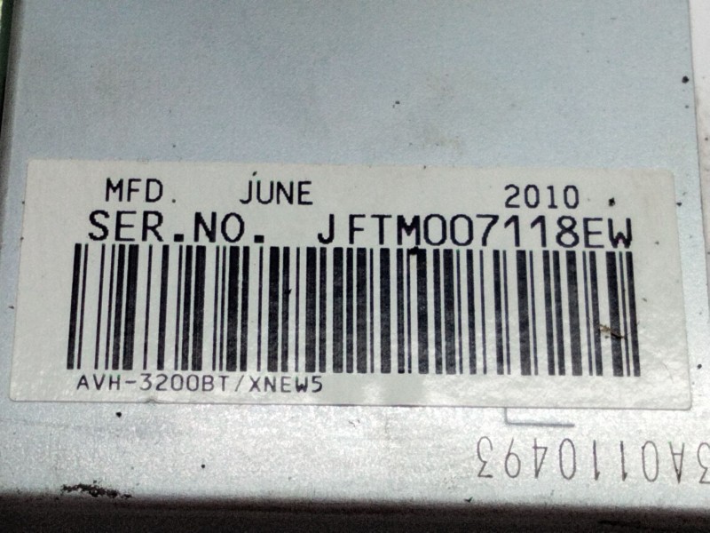 Recambio de sistema audio / radio cd para toyota corolla verso (r1) 1.8 16v cat referencia OEM IAM AVH3200BT  