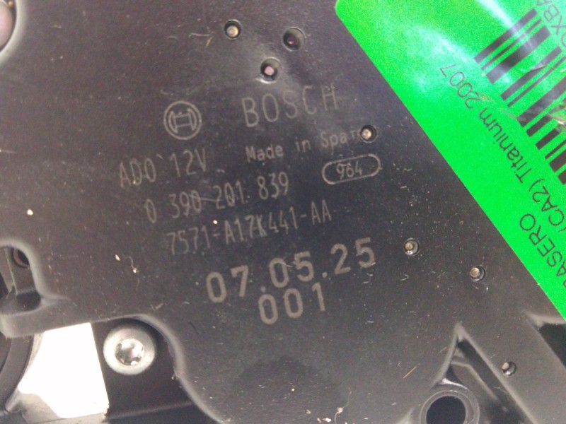 Recambio de motor limpia trasero para ford mondeo ber. (ca2) titanium referencia OEM IAM 7571A17K411AA 0390201839 