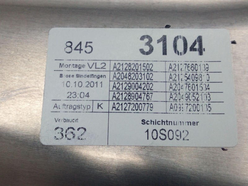 Recambio de elevalunas delantero izquierdo para mercedes clase e (w212) lim. referencia OEM IAM   