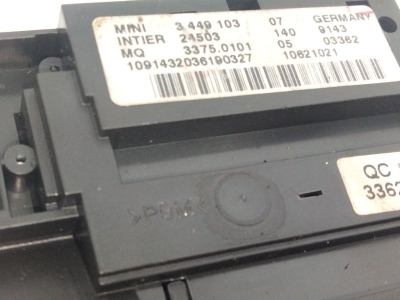 Recambio de conmutador de arranque para mini mini (r56) cooper d referencia OEM IAM 3449103  