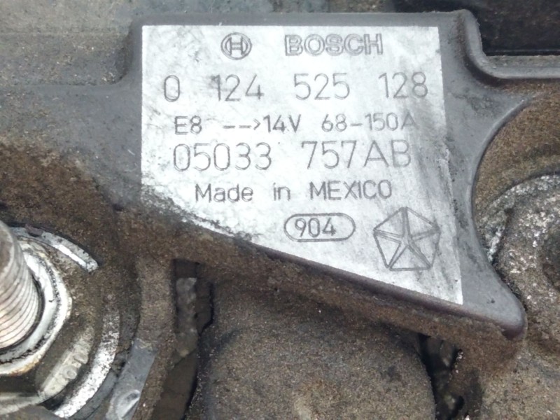 Recambio de alternador para dodge avenger referencia OEM IAM 05033757AB 0124535128 
