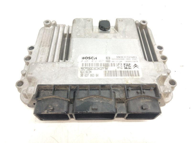 Recambio de centralita motor uce para peugeot 207 1.6 16v hdi referencia OEM IAM 9663786380 0281012467 