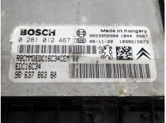 Recambio de centralita motor uce para peugeot 207 1.6 16v hdi referencia OEM IAM 9663786380 0281012467  2