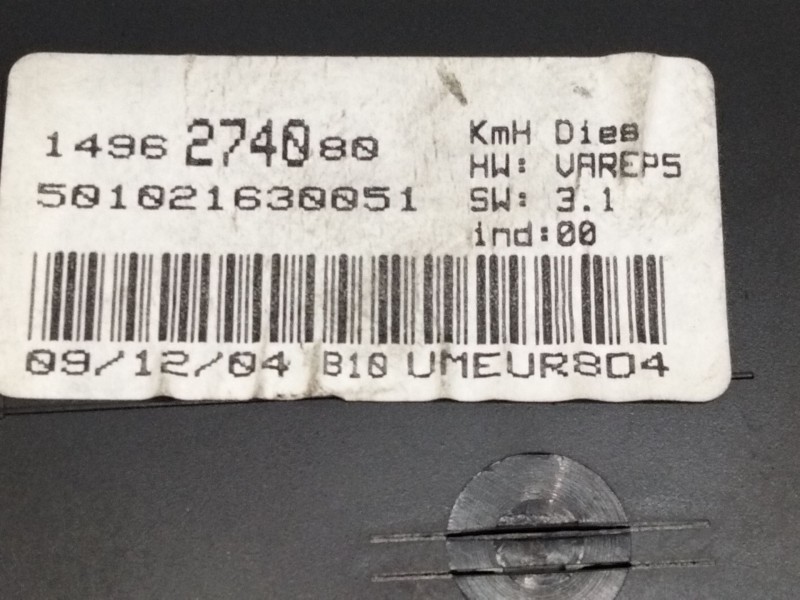 Recambio de cuadro instrumentos para citroën c8 2.2 hdi fap cat (4hw) referencia OEM IAM 1496274080  
