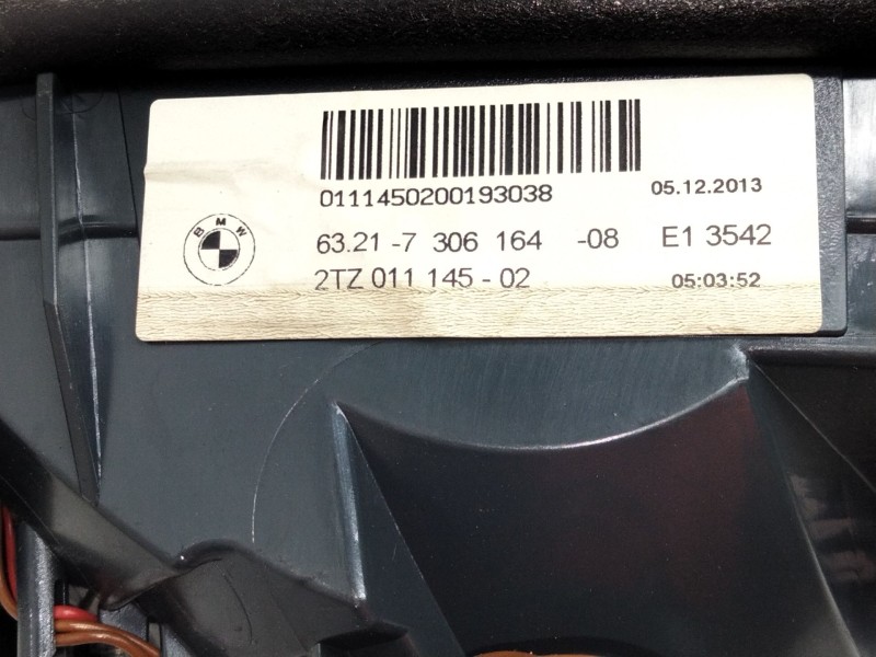 Recambio de piloto trasero derecho porton para bmw serie 5 lim. (f10) 520d referencia OEM IAM 730616408  