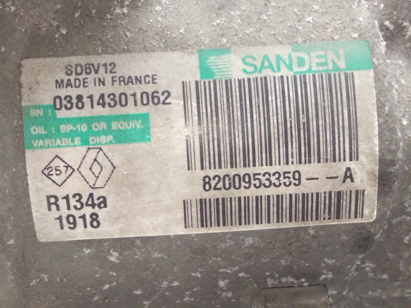 Recambio de compresor aire acondicionado para renault kangoo 1.5 dci diesel cat referencia OEM IAM 8200853359A  