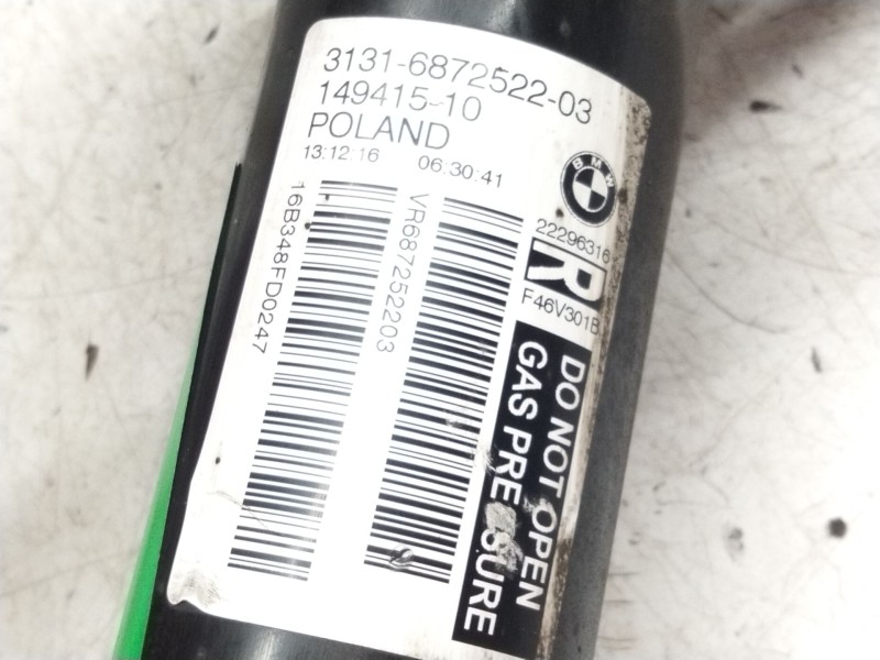 Recambio de amortiguador delantero derecho para bmw serie 2 gran tourer (f46) referencia OEM IAM 687252203  