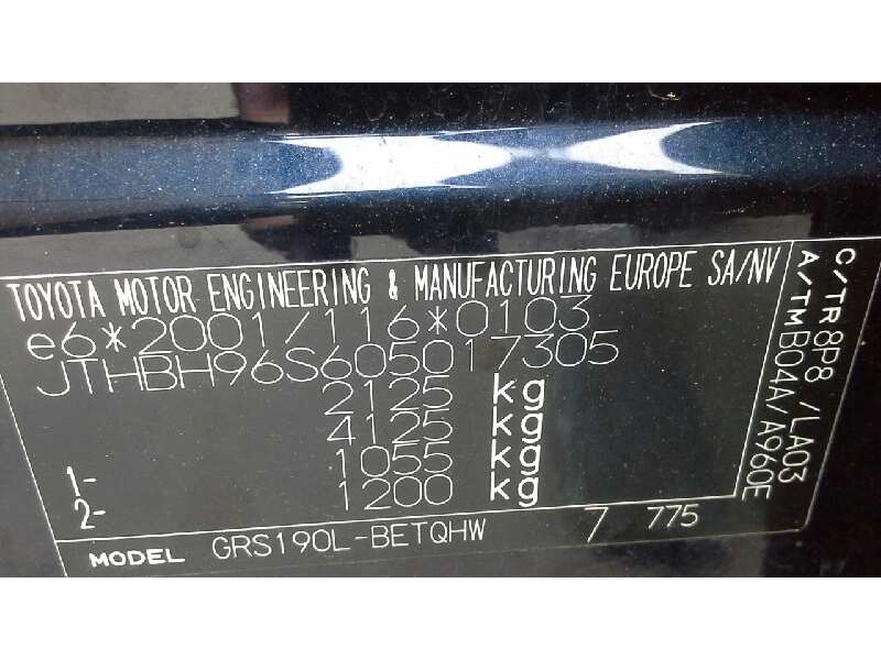 lexus gs (gs/us/ws19) del año 2005