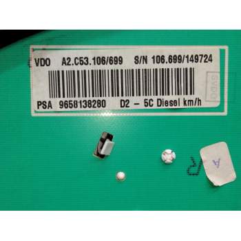 Recambio de cuadro instrumentos para peugeot 407 2.0 16v hdi fap referencia OEM IAM 9658138280  