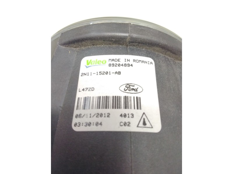 Recambio de faro antiniebla derecho para ford focus lim. (cb8) 1.6 16v ti-vct cat referencia OEM IAM 2N1115201AB VALEO 89204894