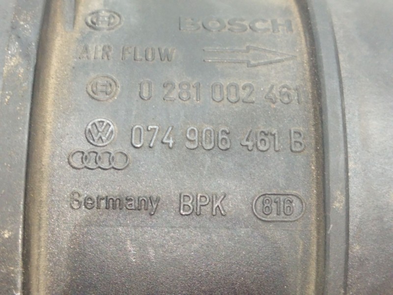Recambio de caudalimetro para seat leon (1p1) 2.0 tdi referencia OEM IAM 074906461B 0281002462 