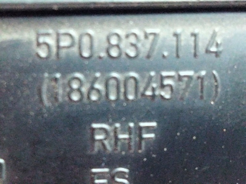 Recambio de maneta interior trasera derecha para seat leon (1p1) 2.0 tdi referencia OEM IAM 5P0837114  