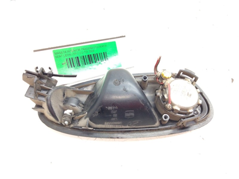 Recambio de maneta interior trasera izquierda para seat leon (1p1) 2.0 tdi referencia OEM IAM 5P0837113  