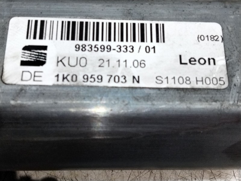 Recambio de elevalunas trasero izquierdo para seat leon (1p1) 2.0 tdi referencia OEM IAM 1K0959703N  