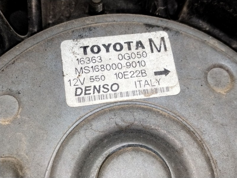 Recambio de electroventilador para toyota corolla (_e12_) 2.0 d-4d (cde120r_, cde120l_) referencia OEM IAM 164630G050  