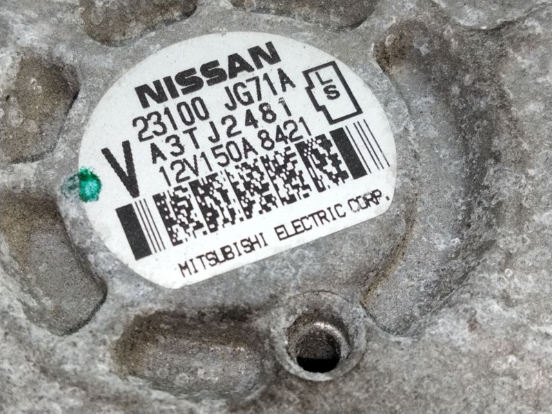 Recambio de alternador para renault koleos 2.0 dci diesel fap referencia OEM IAM 23100JG71A  