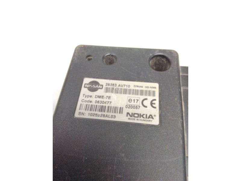 Recambio de modulo electronico de telefono para nissan primera (p11) 2.0 16v referencia OEM IAM 28383AV710 NOKIA 0630477