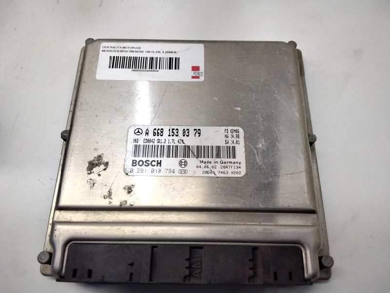 Recambio de centralita motor uce para mercedes-benz clase a (w169) referencia OEM IAM 0281010794 A6681530379 