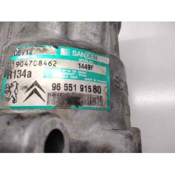 Recambio de compresor aire acondicionado para peugeot 206 berlina x-line referencia OEM IAM 9655191580  