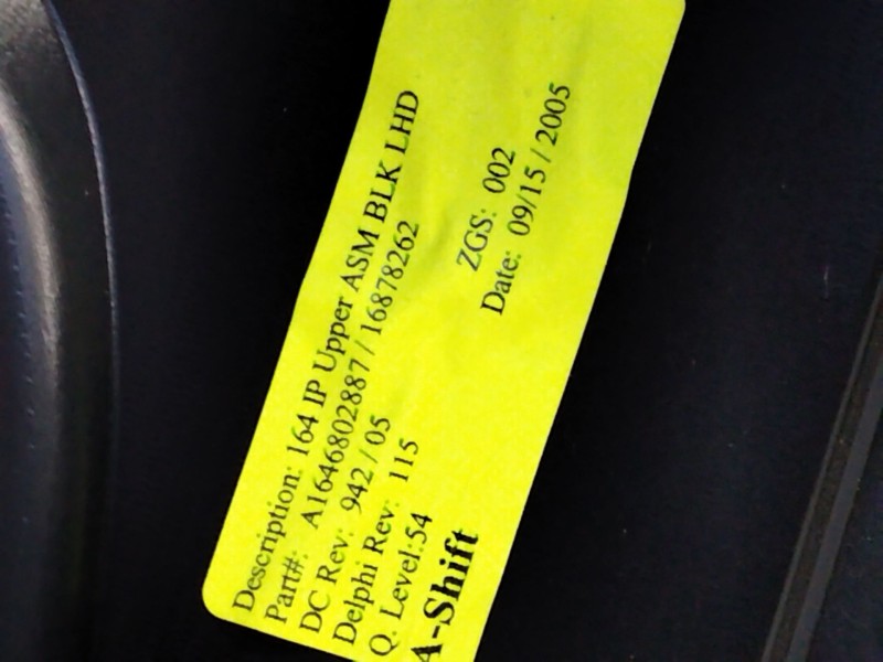 Recambio de salpicadero para mercedes-benz clase m (w164) 320 / 350 cdi (164.122) referencia OEM IAM 16878262  