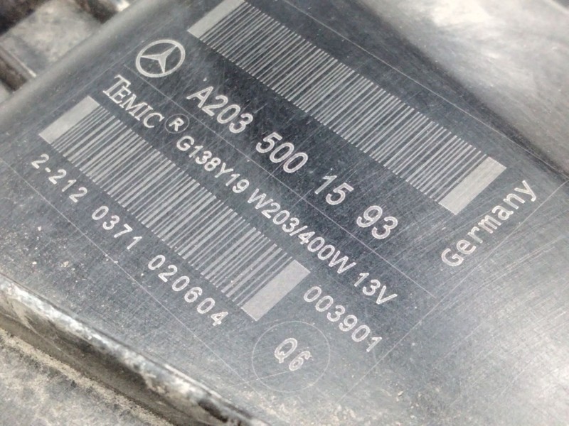 Recambio de electroventilador para mercedes-benz clase c (w203) berlina 1.8 cat referencia OEM IAM A2035001593  