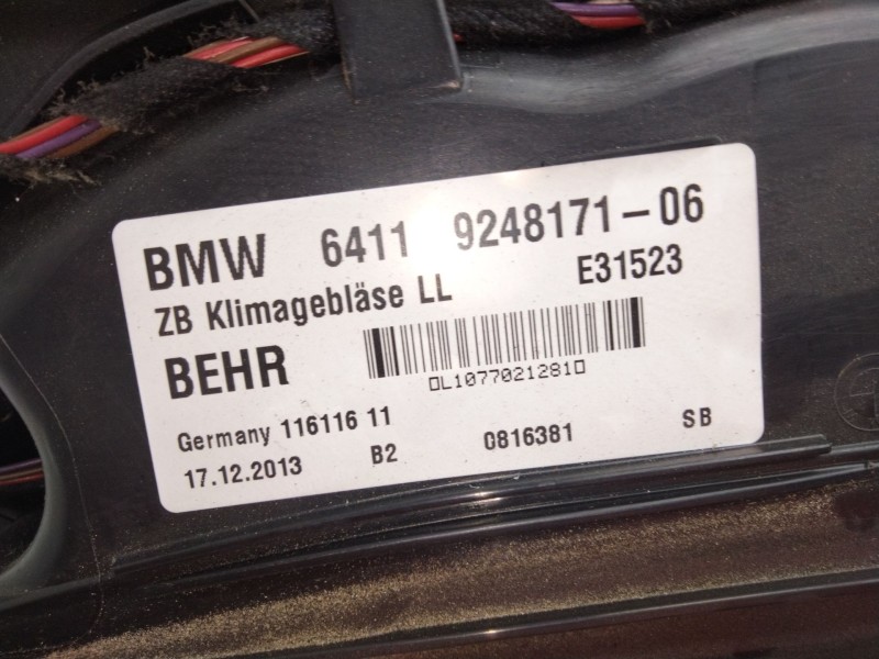 Recambio de motor calefaccion para bmw serie 5 lim. (f10) 520d referencia OEM IAM 924817106  