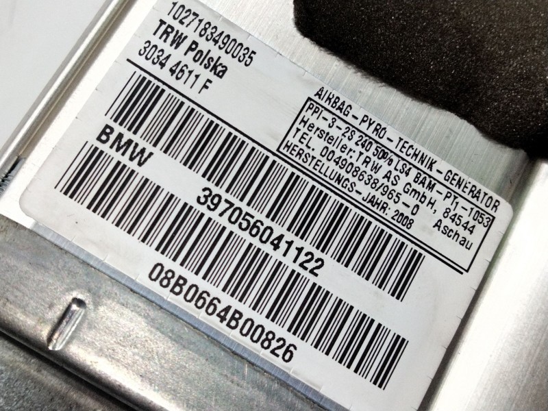 Recambio de airbag delantero derecho para bmw x3 (e83) 2.0 turbodiesel cat referencia OEM IAM 397056041122  