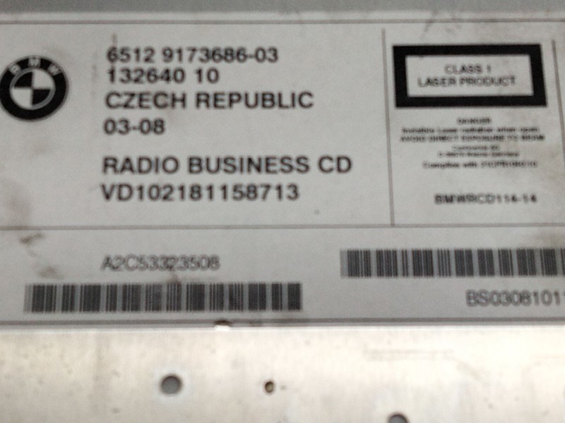 Recambio de sistema audio / radio cd para bmw x3 (e83) 2.0 turbodiesel cat referencia OEM IAM 917368603  