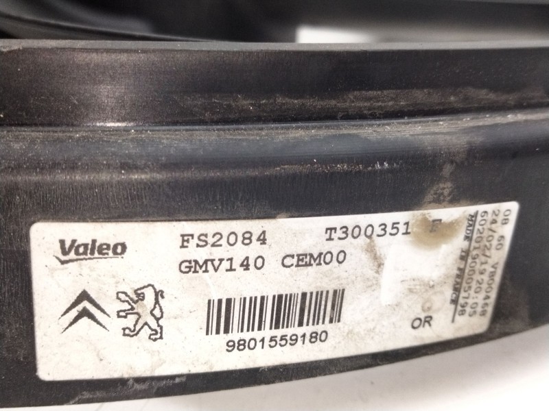 Recambio de electroventilador para citroën c4 cactus referencia OEM IAM 9801559180  