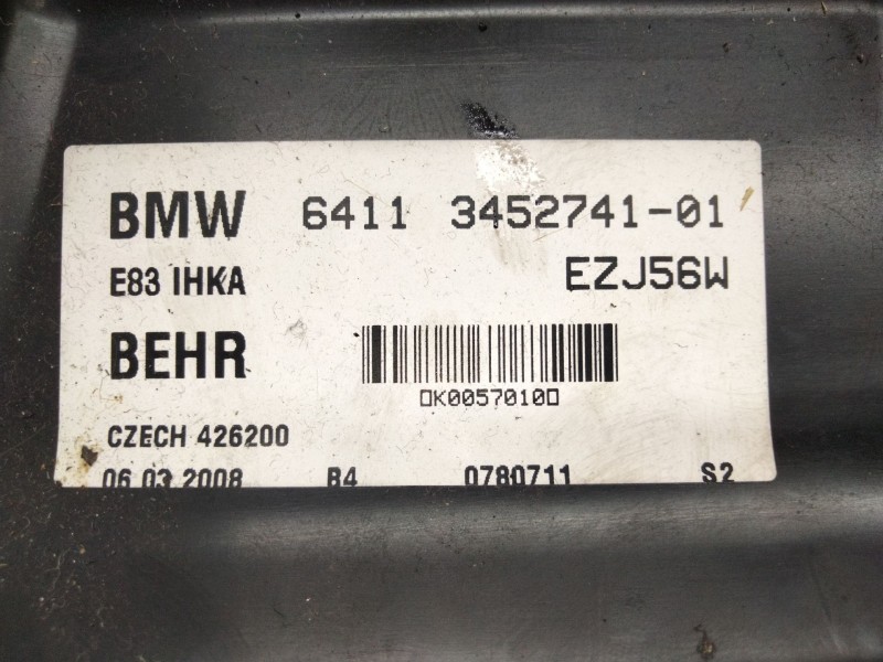 Recambio de calefaccion entera normal para bmw x3 (e83) 2.0 turbodiesel cat referencia OEM IAM 345274101  