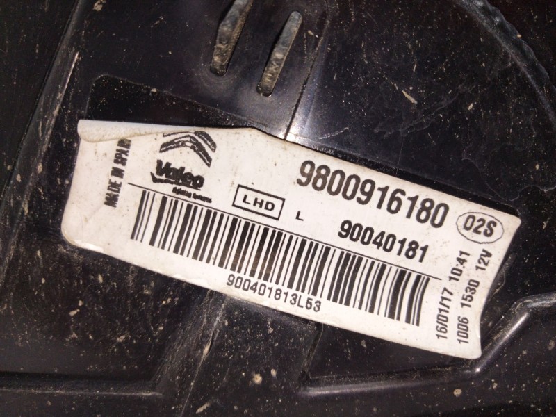 Recambio de piloto trasero izquierdo para citroën c4 cactus feel referencia OEM IAM 9800916180  