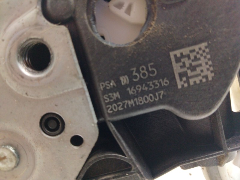 Recambio de cerradura puerta delantera izquierda para citroën c4 cactus feel referencia OEM IAM 190385  