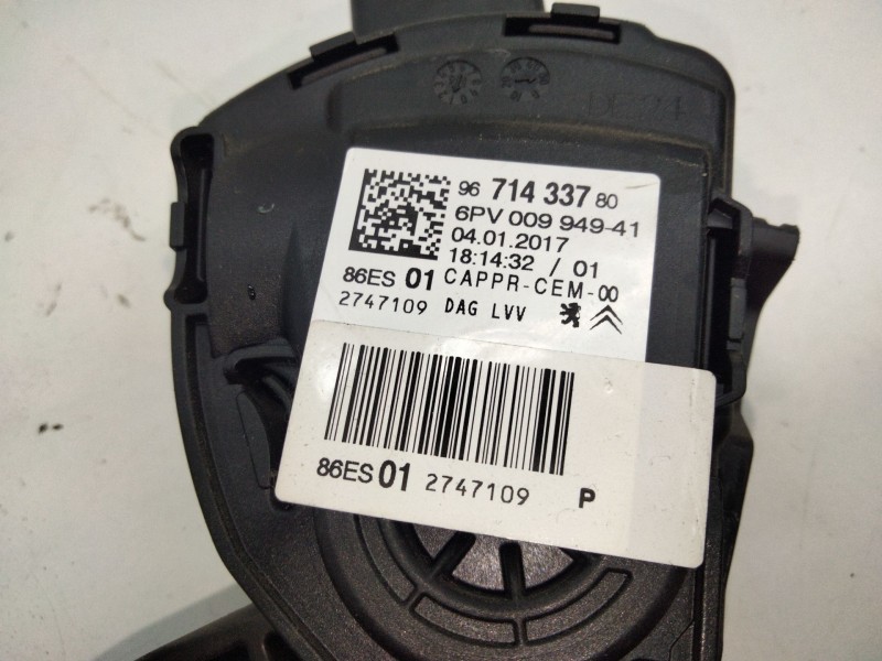 Recambio de pedal acelerador para citroën c4 cactus feel referencia OEM IAM 9671433780  