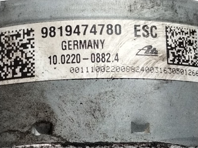 Recambio de abs para citroën c4 cactus feel referencia OEM IAM 9819474780  