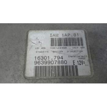 Recambio de centralita motor uce para peugeot 206 berlina 1.4 referencia OEM IAM 9639907880 IAW1AP81 16301794
