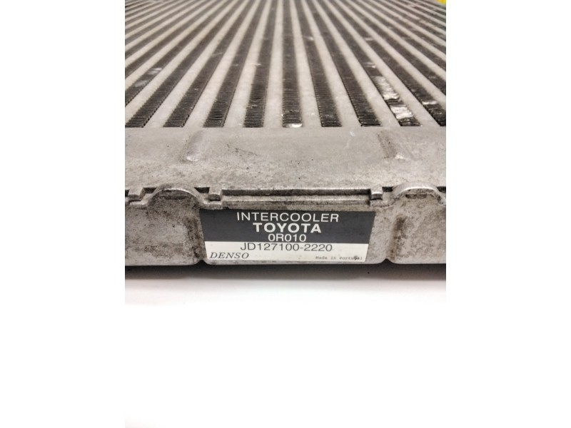 Recambio de intercooler para toyota avensis berlina (t25) 2.2 d-4d sol berlina (5-ptas.) referencia OEM IAM JD1271002220 DENSO 0