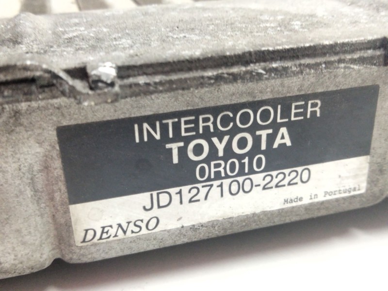 Recambio de intercooler para toyota corolla verso (zer_, zze12_, r1_) 2.2 d-4d (aur10_) referencia OEM IAM JD1271002220  