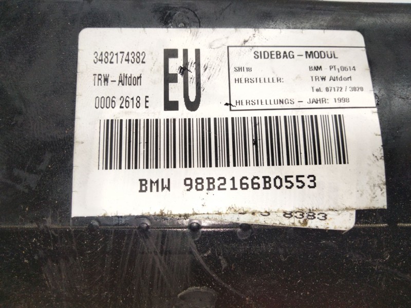 Recambio de airbag lateral delantero derecho para bmw serie 3 berlina (e46) 2.0 16v diesel cat referencia OEM IAM 3482174382  